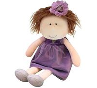 Poupée de chiffon Ragdoll - Poupée de chiffon faite à la main - Jolies poupées de chiffon faites à la main - Pour filles - Cadeau pour décoration de chambre - Violet - 35 cm