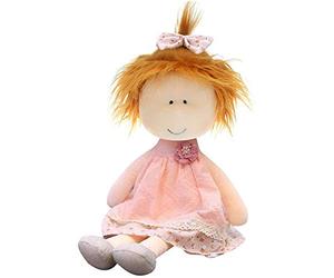 Poupée de chiffon Ragdoll - Poupée de chiffon faite à la main - Jolies poupées de chiffon faites à la main - Pour filles - Cadeau pour décoration de chambre - Rose 02