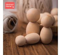 Poupée De Dentition En Bois D'érable, 70/80mm, 30 Pièces, Décor Non Peint, Fait À La Main, Non Fini, Jouet Vierge, Produits Pour Enfants, Cadeau Pour Nouveau-Né