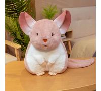 Poupée De Hamster Gras De Dessin Animé, Petite Souris En Peluche, Machine À Griffes Hamster Rose Gras - 55 Cm 0,9 Kg