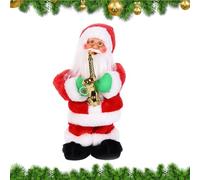 Poupée de Père Noël pour Noël | Figurine musicale de jouet pour décoration - Figurine de Noël en mouvement pour enfants, familles, femmes, hommes, adultes, maisons, bureaux, cafés et fêtes