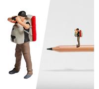 Poupée De Personnage De Personne Miniature 1:87, Pour Micro Scène, Bricolage De Paysage, Train, Modèle De Chemin De Fer, Disposition, Jouet D'ornement De Table De Sable