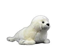 Poupée de Phoque Blanc du Groenland de Simulation Jouet en Peluche Doux d'animal Marin de Phoque Blanc