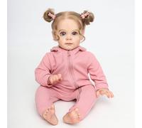 Poupée de renaissance Poupée nouveau-né réaliste au visage mignon de 55 cm, poupée de renaissance de 22 pouces avec accessoires d'alimentation et coffret cadeau de canard jaune, c'est une poupée très 