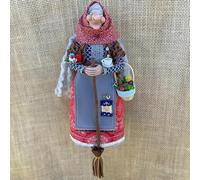 Poupée de sorcière de cuisine faite à la main, breloque porte-bonheur vintage, sorcière magique à suspendre, décoration d'intérieur pour mère, maman, chef, amie qui aime cuisiner un anniversaire