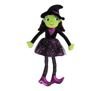 Poupée de sorcière en peluche - 40 cm - Jouet d'Halloween pour enfants - Joli accent en peluche douce - Ornement décoratif mignon - Présentation de figurines confortables - Chambre de canapé