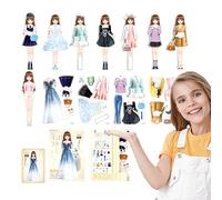 Poupée de vêtements magnétiques - Preschool Learning Paper Poupées Toys for Girls, Boys, | Creative Finge Play Magnet Game, Jouet éducatif pour enfants, adolescents, développement du développement