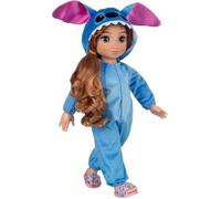 Poupée Disney ILY Stitch 45 cm - Licence Officielle Lilo & Stitch - Cheveux Blond Bouclés - Grenouillère Stitch et Accessoires In