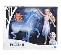 Poupée Disney La Reine des Neiges 2 Elsa et Nokk le cheval Bleu ciel