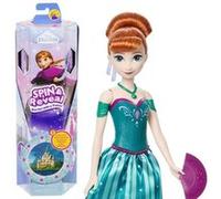 Poupée - DISNEY PRINCESS - Anna - Jupe turquoise - 5 accessoires surprises - Autocollants décoratifs Vert