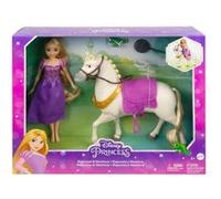Mattel Poupée Disney Princesses Coffret Raiponce et Maximus Multicolore G