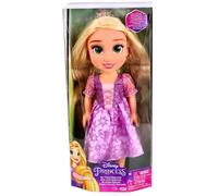 Poupée - DISNEY - Raiponce - 38 cm - Robe violette - Motifs de soleil et Pascal
