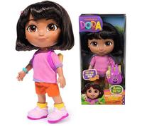 Dora - Poupée Chante Et Explore - Figurine Interactive 30 Cm - 1 Figurine 7 Accessoires 2 Chansons & 10 Sons - Bilingue Français Anglais - Dessin Animé Jouet Maison De Poupée - Jouet Enfant 3 Ans Et +