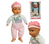 Poupée douce de 38 cm - Grande poupée douce avec vêtements visage réaliste, corps doux, coffret cadeau, couleur aléatoire