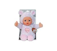 Poupée douce souris avec petites oreilles et poches pour les doigts - 26 cm - Nouveau-né