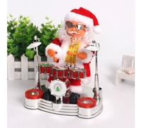 Poupée Électrique Musique Père Noël, Scène, Batterie, Guitare, Piano, Jouets De Noël, Décoration De Fête À Domicile, Pendentif, Cadeaux Pour Enfants, 2022