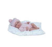 Poupée Elegance 30 cm Natal Rose avec Coussin (Corps Vinyle, Fille) - Muñecas Arias