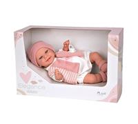 MuÑecas Arias Elegance Babyto With Try Me Laughter Mechanism Baby Doll 35 Cm Rose