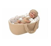 MuÑecas Arias Elegance With Carrycot Baby Boy Doll 33 Cm Beige
