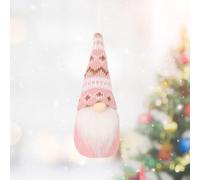 Poupée elfe en laine pour décoration d'arbre de vacances - 15 cm - Rose A