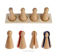 Poupée En Bois Montessori, Jouet Éducatif Pour Enfant, Apprentissage Préscolaire, Enseignement, Puzzle, Livraison Directe, A29 21