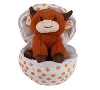 Poupée en peluche - 25 cm en peluche douce en forme d'œuf, figurine adorable, design spongieux avec fermeture éclair, surface douce | Accessoire charmant pour enfants, filles, adolescents et adultes