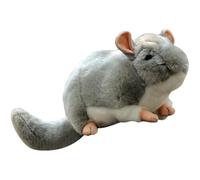 Poupée en Peluche Chinchilla, Simulation Mignonne, Grosse Souris Grise, Jouet à Grande Queue, Cadeau Doux et Mignon pour