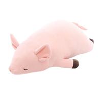 Poupée En Peluche Cochon Couché Rose Mignon 40cm, Jouet En Peluche Animal Doux Oreiller Jouet Cadeau Pour Enfants