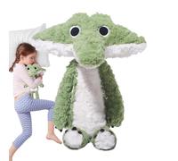 Poupée en peluche crocodile, peluche de crocodile, coussin de poupée alligator câlin de 40 cm, peluche pour chambre d'enfant, dortoir, intérieur de voiture, décoration