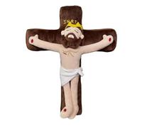 Poupée en peluche de Jésus, jouet en peluche de Jésus | Poupée en peluche de bande dessinée, maison en peluche courte et moelleuse pour canapé, salle de jeux, salle de séjour, chambre