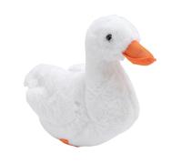 Poupée en Peluche en Forme de Canard Vibrant, Matériau Doux et Confortable, Pièce Décorative Polyvalente pour Le Bureau ou Le Salon, Jouet en Peluche (White)