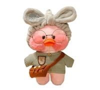 Poupée en peluche - Figurine de canard en tissu doux, design confortable rembourré, personnage décoratif avec accent de costume, ornement de compagnon de jeu | Présentoir de fête de vacances pour