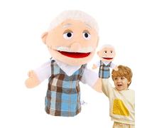 Poupée en peluche grand-père - Jouet à main doux - Poupée de personnage réaliste, jeu de rôle passionnant, construction de liens à vie - Poupée familiale éducative pour enfants d'âge préscolaire