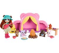 Poupée Enchantimals et accessoires Tente Aventure Amis câlins Set de jeu Enfants