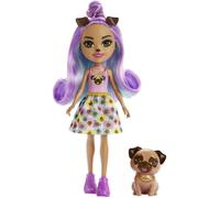 Poupée Enchantimals - HKN11 - 15cm - Chien Trusty - Multicolore - Violet