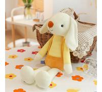 Poupée Épaisse Et Mignonne De Lapin Avec Longues Oreilles Nouveau Modèle En Peluche Jaune Pour Cadeaux De Mariage Et D'activités Entrepreneuriales Taille 110cm (1.3kg)