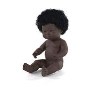 Poupée et mini-poupée MINILAND 31069 avec syndrome de Down - African