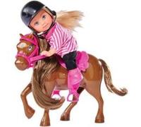 Smoby Simba - 105737464 - Evi Love - Poupée Enfant -Pony - 3 Couleurs - Coloris Aléatoire