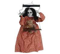 Poupée fantôme activée par le son, décoration d'Halloween à suspendre pour extérieur et intérieur, jardin, devant cour, poupée fantôme animée pour les fêtes