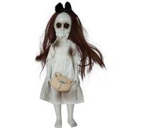 Poupée Fantôme d'Halloween Décoration à suspendre avec Teddy Pour une atmosphère d'horreur Décoration Créative Pour Les Fêtes Et Les Événements, Couleur : Blanc