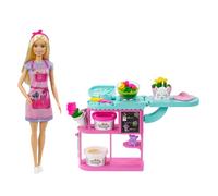 Poupée fleuriste Barbie, set de jeu avec pâte à modeler et accessoires