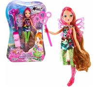 Poupée Flora Sirenix Fairy Bubbles - Winx Club - 28 cm - Bulles de Savon