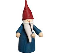 Poupée Fumée Gnome Bleu HxBxT = 16x8x9cm NEU Figurine Fumée Homme Fumée