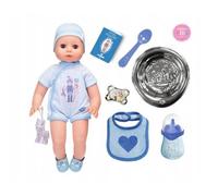 Poupée Garçon 42 cm - Respirante - Battements de Cœur - Babillage - Accessoires Bébé