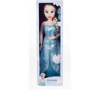 Poupée Elsa La Reine des Neiges géante 81 cm rose G