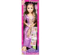 Poupée géante - DISNEY PRINCESS - Raiponce - 80 cm - Accessoires de coiffure inclus - Mixte