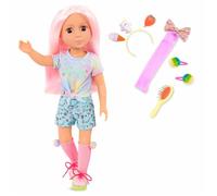 Poupée Glitter Girls - Battat - GG51076Z - Cheveux doux - Accessoires variés - Compatible 14 pouces