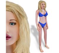 Poupée gonflable blonde anus vagin