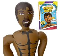 Poupée Gonflable Homme avec Écharpe Future Mariée - EVJF Enterrement de Vie de Jeune Fille - EVG Homme Accessoires Enterrement de Vie de Garcon - Taille réelle 150 cm