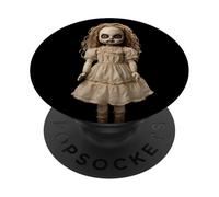 Poupée hantée d'inspiration Vintage avec Regard Large PopSockets PopGrip Adhésif